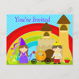 Invitation Carte Postale Écoute, écoute, c'est un parti royal.