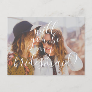 Invitation Carte Postale Écriture Manuelle Moderne Serez-Vous Ma Femme D'Ac