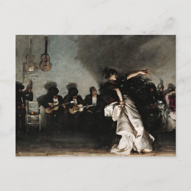 Invitation Carte Postale El Jaleo par John Singer Sargent (Devant)