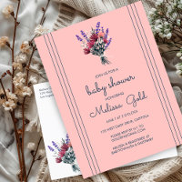 Élégant BABY SHOWER Fleur sauvage Bouquet PERSONNA