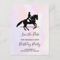 Élégant cavalier de Dressage sur aquarelle Enregis