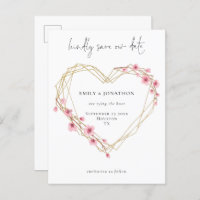 Élégant Script Sakura Cherry Blossom Enregistrer L