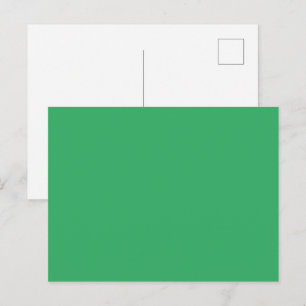 Invitation Carte Postale Épingle à bouton vert émeraude personnalisée
