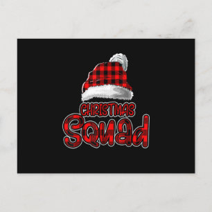 Invitation Carte Postale Équipe de Noël Famille Groupe Correspondant Drôle 