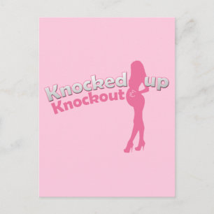 Invitation Carte Postale Est frappé vers le haut du baby shower Knockout