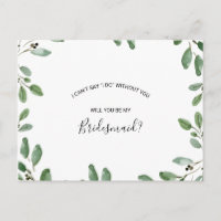 Été Vert Tropical Eucalyptus Bridesmaid