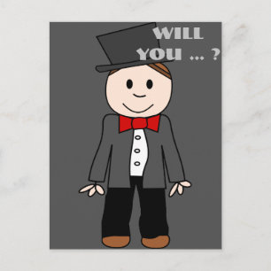 Invitation Carte Postale êtes-vous mon meilleur homme ? soyez mon gardien d