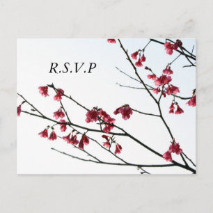 Invitation Carte Postale Faire bon accueil au zen oriental Flora RSVP de