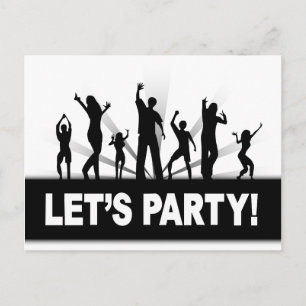 Invitation Carte Postale Faisons la fête