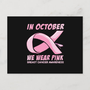 Invitation Carte Postale Femmes En Octobre Nous Portons Pink Dragonfly Brea