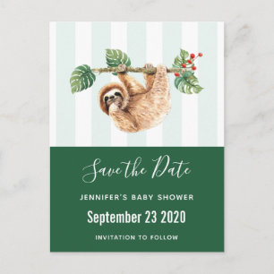 Invitation Carte Postale Fente de fixation à l'envers de l'aquarelle Enregi