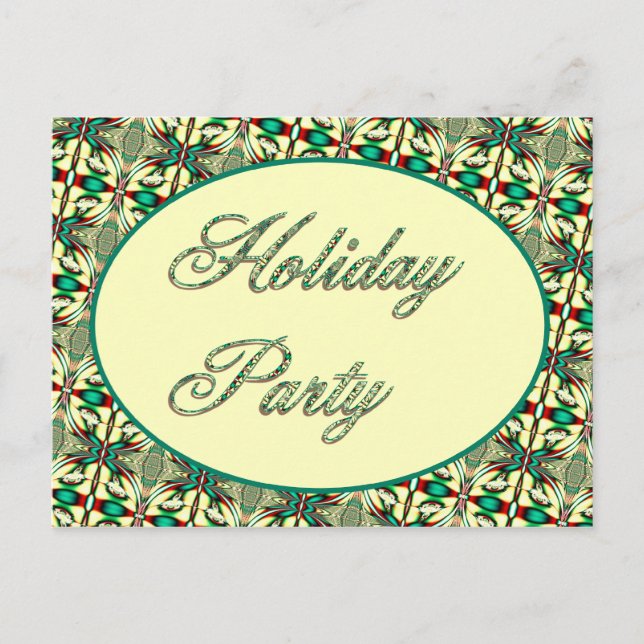 Invitation Carte Postale Fête (Devant)
