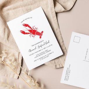 Invitation Carte Postale Fête annuelle de la famille des boulettes de fruit