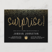 Invitation Carte Postale Chut C Est Une Surprise Fete D Anniversaire D Zazzle Fr