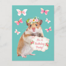Fête d'anniversaire Super Cute Hamster/Souris