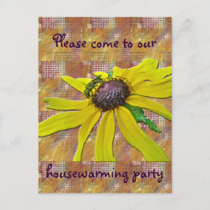 Invitation Carte Postale Fête de l'abeille et de l'ormeau noir Susan Houser