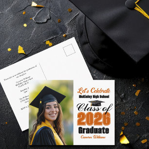 Invitation Carte Postale Fête de remise des diplômes de la promotion 2026 d