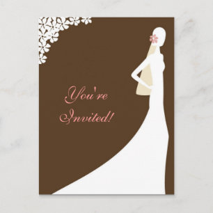 Invitation Carte Postale Fête des mariées