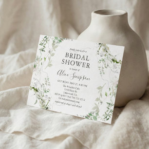 Invitation Carte Postale Fête des mariées de verdure à l'échelle budgétaire