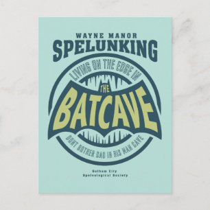 Invitation Carte Postale Fête des pères  Ne pas embêter papa dans Batcave P