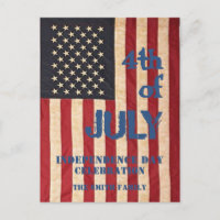 Fête du drapeau 4 juillet d'Amérique vintage