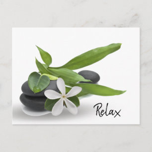 Invitation Carte Postale Fête spa avec pierres