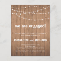 Feux d'invitation de la partie d'engagement bois e