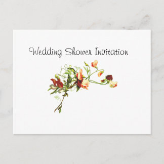Invitation Carte Postale Fleur sauvage Favoriser les idées, thème Wedding s