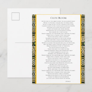 Invitation Carte Postale Floraison Celtique