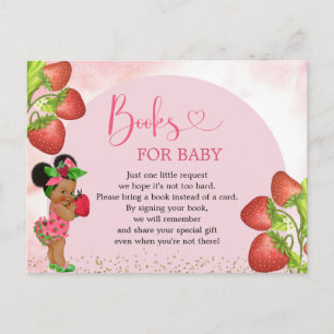 Invitation Carte Postale Fraise Berry Baby shower Sucré Livres Pour Bébé