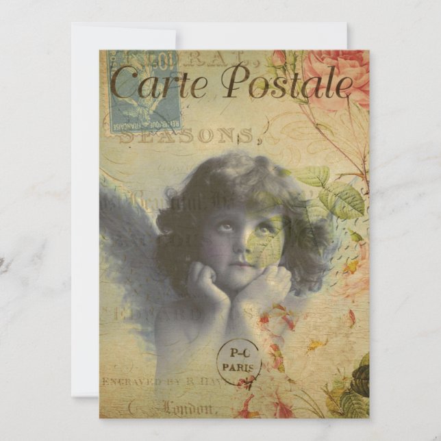 Invitation carte postale française (Devant)