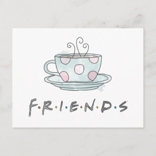 Invitation Carte Postale FRIENDS™  Aquarelle de la bouillie de café