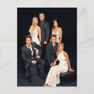 Invitation Carte Postale FRIENDS™  Groupe en noir et blanc