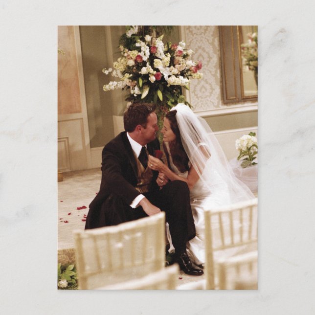 Invitation Carte Postale FRIENDS™| Mariage de Chandler et Monica (Devant)