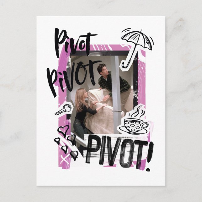 Invitation Carte Postale FRIENDS™| PIVOT Pivot! (Devant)