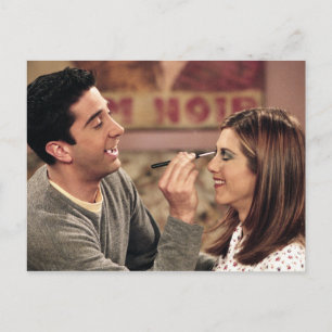 Invitation Carte Postale FRIENDS™  Ross fait le maquillage de Rachel