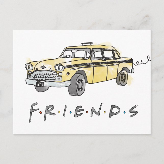 Invitation Carte Postale FRIENDS™| Taxi-taxi (Devant)
