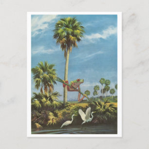 Invitation Carte Postale Froggy lookout -