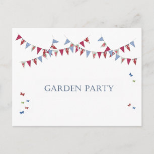 Invitation Carte Postale Garden Party / BBQ -