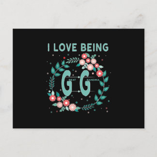 Invitation Carte Postale gg j'adore être l'arrière-petite-fille cadeau de g