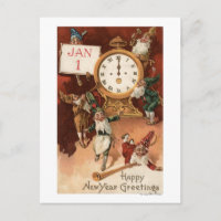 Gnomes s'amarrant autour d'une horloge
