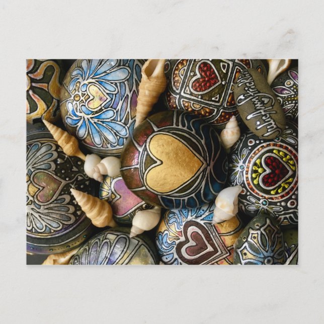 Invitation Carte Postale Gold Heart Rocks ! Par Julie Ann Stricklin (Devant)