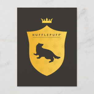 Invitation Carte Postale Gold HUFFLEPUFF™ Cimetière couronné