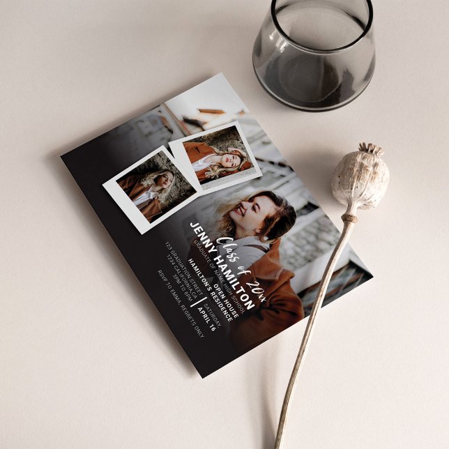 Invitation Carte Postale Graduation 2025 Open House Party (Créateur téléchargé)