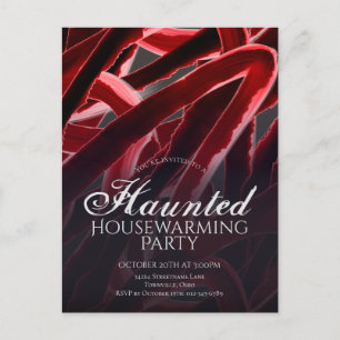 Invitation Carte Postale Hauned Houseréchauffer Halloween Parti