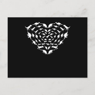 Invitation Carte Postale Heart Dinosaur Valentine Couples Valentines Day Gr