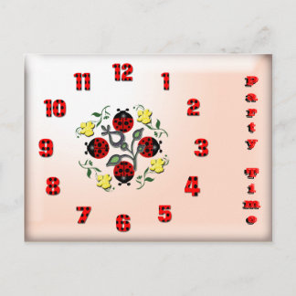 Invitation Carte Postale Heure de la partie