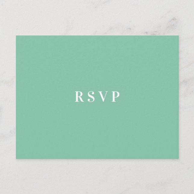 Invitation Carte Postale Hibiscus tropical Mariage floral RSVP REPAS CHOIX (Devant)
