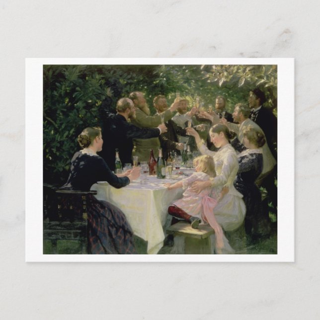 Invitation Carte Postale Hip Hip Hurrah ! Fête d'Artists (Devant)