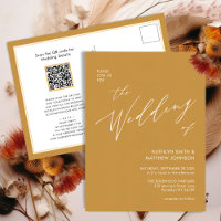 Honey Gold QR Code Tout en un Mariage moderne